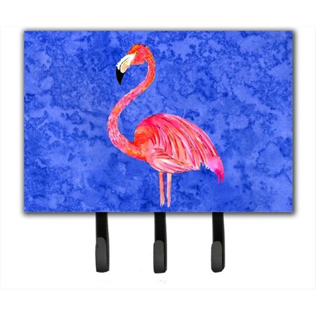 Carolines Treasures 6 x 9 In. Flamingo Leash or Key Holder 8685TH68